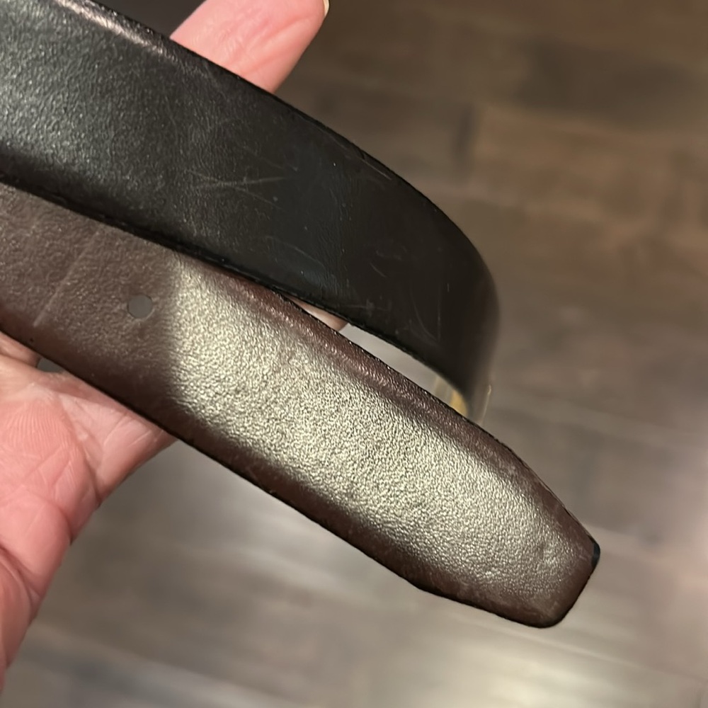 Dior Gold and Silver Black and Brown Reversible Rectangular Buckle Belt🥳🥳❌❌ - Picture 2 of 4